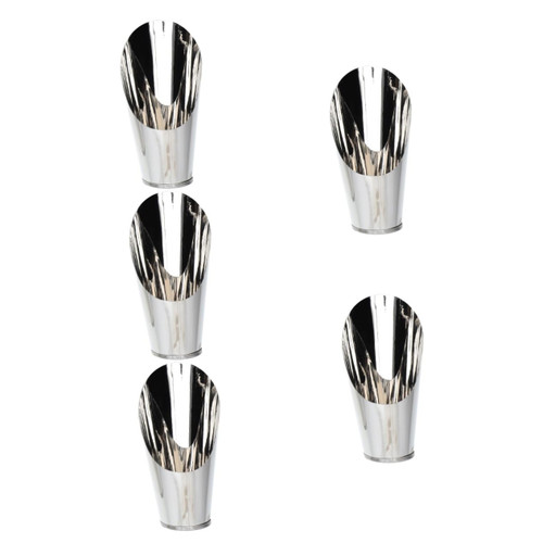 Happyyami 5pcs Stainless Steel Bucket Shovel Garden transplanting Soil Scooper Bonsai Soil Spade Potted Scoops for Kids Bonsai Tools Mini Flower pots Planting Scoop Hand Spoon Portable Child