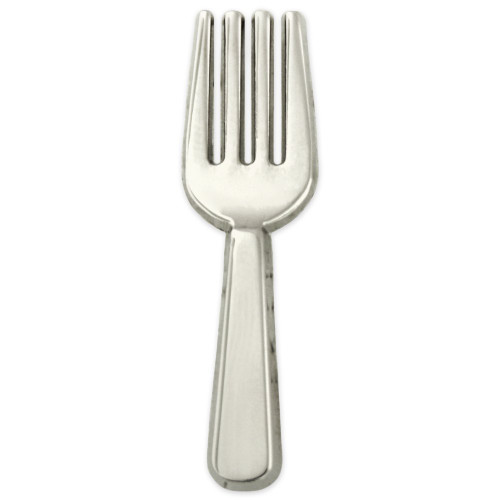 PinMart's Silver Plated Fork Kitchen Culinary Utensil Lapel Pin