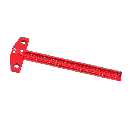 Aluminum Alloy T Square Ruler Art Framing Drafting Tools Woodworking Scriber Right Angle Handle (300mm)