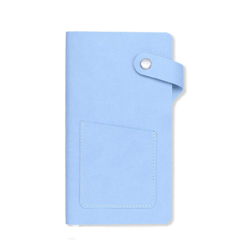 Notebook A6 Blank Page Portable Mini Journal Notebook A7 Small Pocket Notepad Diary Journal (Color : Blue, Size : A6)