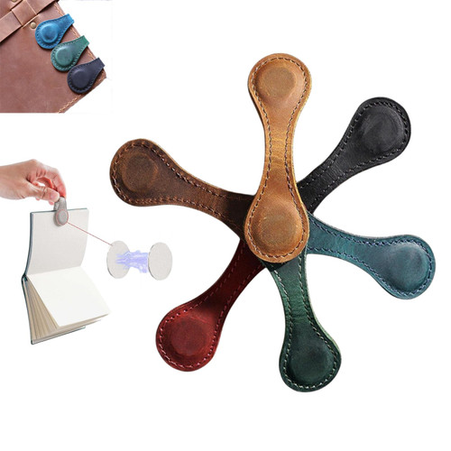 Mara Charm Bookmark, Maracharm Magnetic Bookmark, Mara Charm Bookmark, Leather Magnetic Bookmark Clip, Timeless Mark Magnetic Book Mark (6PCS)