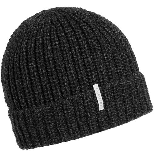 Turtle Fur Men's Ethan Ragg Wool Blend Fleece Lined Watch Cap Beanie, Black