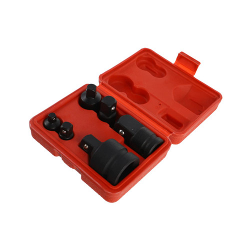 OSALADI 6pcs Set Pneumatic Socket Adapter Adaptor Impact Driver Reducer Kit Adapters M Drive Kits Increaser Impact Socket Drive Reducer Ratchet Tool Steel Hex Handle Stainless Steel