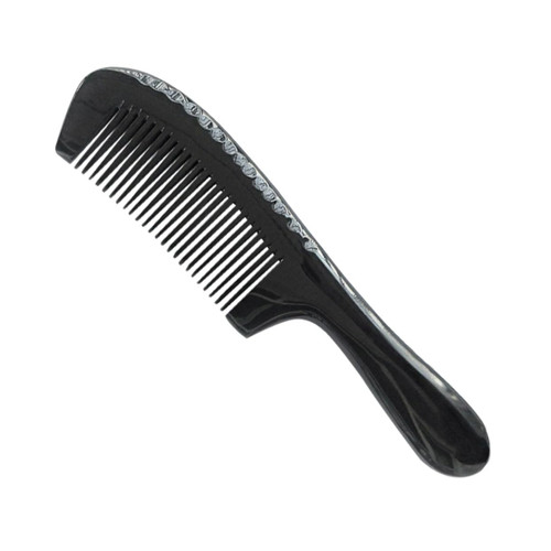 Beaupretty 3 pcs Black Buffalo Horn Comb salon wide tooth hair comb ox horn comb fine tooth Beard Comb ox horn comb beard tooth detangle comb boutique coloring brush men and women horns