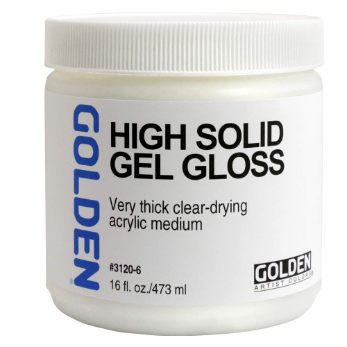 Golden Artist Colors - High Solid Gel Gloss - 16 oz Jar