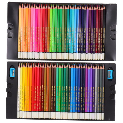 SEWACC 1 Set 72 Color Lead Watercolor Pencil Art Painting Pencils Color Pencils for Adult Coloring Professional Colored Pencils Drawing Pencil Crayons Aldult Water Soluble Lead Child