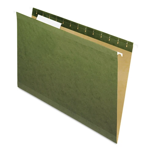 Pendaflex 415313 Hanging File Folders, 1/3 Tab, Legal, Standard Green, 25/Box