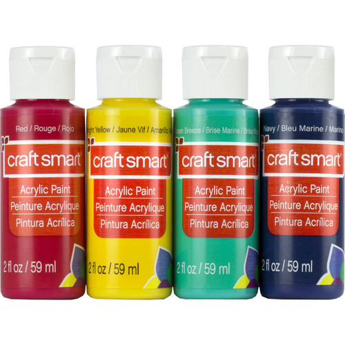 Craft Smart 12 Pack: Primary Acrylic Paint Value Set