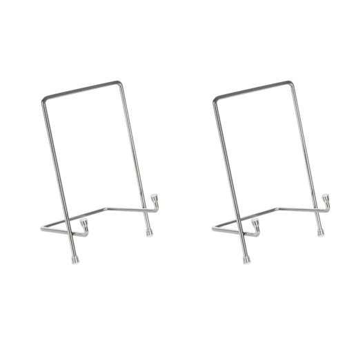 STOBAZA 2pcs Displays Picture Frames Photo Desktop Tablet Mount Iron Photo Display Stand Book Display Rack Display Holder Stand Easel Plate Display Rack Cord Holders Iron Easel Photo Album