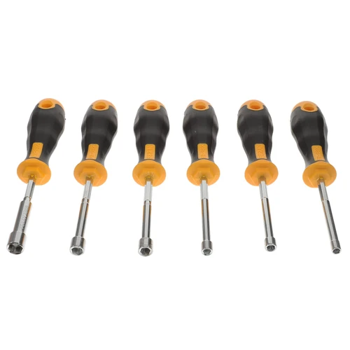 DOITOOL 6pcs Set Outer Hexagon Screwdriver hes nut key nut driver hex nut driver bits automotive nut splitter tool socket screwdriver driver screwdriver Hex socket rubber lengthen