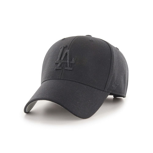 '47 Brand Los Angeles LA Dodgers MVP Hat Cap Velcro-Back Adjustable (Black/Black) '47 Brand Los Angeles LA Dodgers MVP Hat Cap Velcro-Back Adjustable (Black/Black)