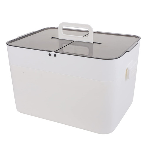 DOITOOL 1pc Home Medicine Box Large Plastic Container Large Storage Bin Travel Medicine Container Handled Plastic Craft Large First Aid Kit Medicine Kit Home First Aid Kit First Aid Case
