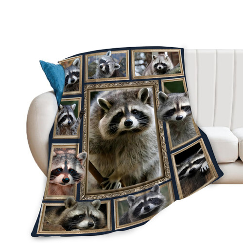 Raccoon Blanket Super Soft Warm Raccoon Animal Stuff Decor Fleece Throw Blanket for Women Girls Plush Cozy Fluffy Raccoon Lightweight Flannel Gifts Blankets for Kids Adults 50"X40" Raccoon Blanket Super Soft Warm Raccoon Animal Stuff Decor Fleece Throw Blanket for Women Girls Plush Cozy Fluffy Raccoon Lightweight Flannel Gifts Blankets for Kids Adults 50"X40"