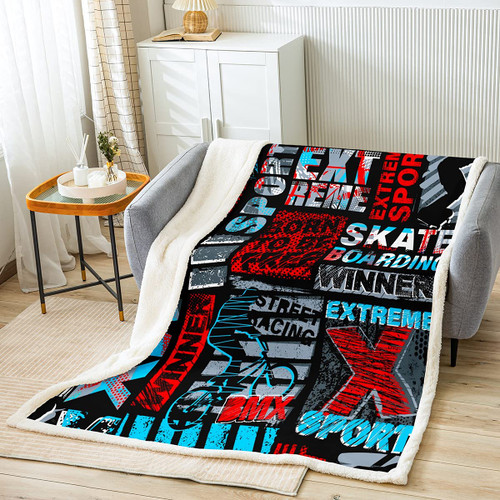 Erosebridal Boys BMX Blanket Throw Extreme Sports Games Sherpa Blanket Dirt Bike Fleece Blanket for Kids Teen Young Bicycle Racer Vehicle Gaming Fuzzy Blanket Sofa Decor Throw 50"x60" Teal Red Erosebridal Boys BMX Blanket Throw Extreme Sports Games Sherpa Blanket Dirt Bike Fleece Blanket for Kids Teen Young Bicycle Racer Vehicle Gaming Fuzzy Blanket Sofa Decor Throw 50"x60" Teal Red