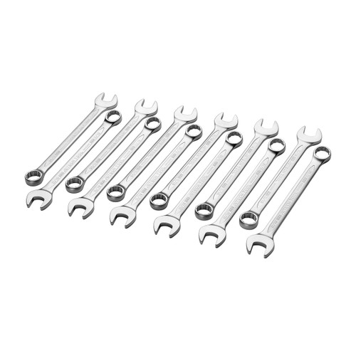 Jetech 11/16 Inch Combination Wrench (12 Pack) - Durable SAE Inch Cr-V Steel High Strength Spanner in Sand Blasted Finish