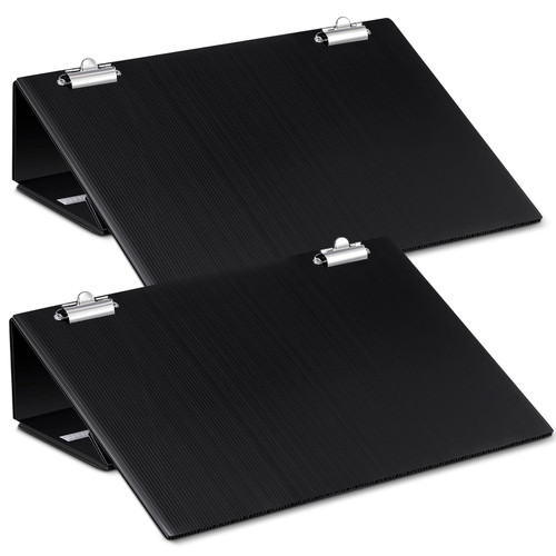 Nuanchu 2 Pcs 18 x 12" Folding Slant Board for Writing Sloped Surface Writing Board Slanted Clipboard to Improve Handwriting Legibility Endurance for Office Reading Drawing, Writing Slant Board