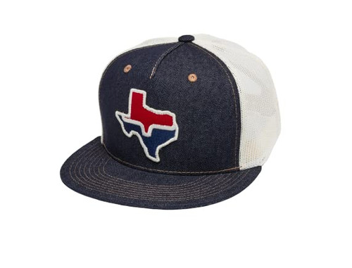 Kimes Ranch Adjustable Snapback Hats Texas Trucker Caps/Denim