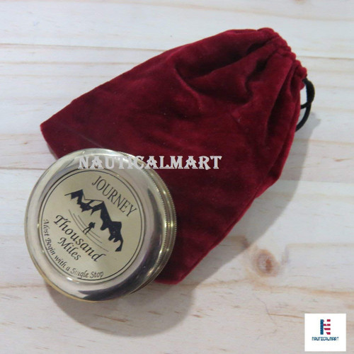 NauticalMart Brass Compass for a Thousand Miles NauticalMart Brass Compass for a Thousand Miles