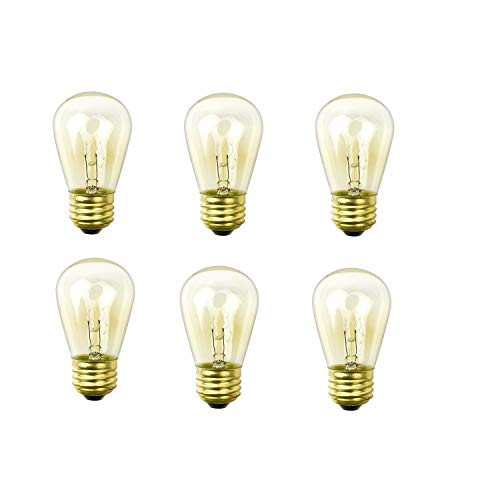 YiLighting Outdoor String Lights Replacement Bulbs S14 11W Dimmable Incandescent Edison Light Bulb (6)