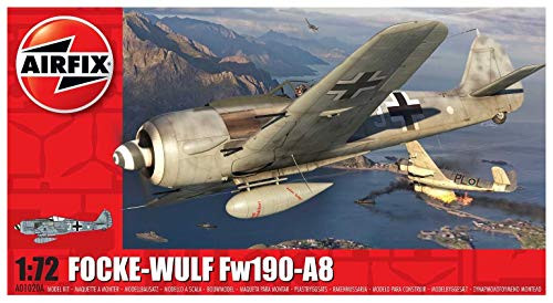 Airfix Focke-Wulf Fw190A-8 1:72 WWII Military Aviation Plastic Model Kit A01020A