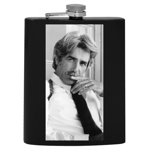 Sam Elliott - 8oz Black Hip Alcohol Drinking Flask GSTP #G339119
