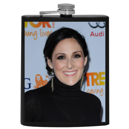 Ricki Lake - 8oz Black Hip Alcohol Drinking Flask GSTP #G735418