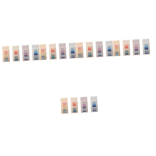 STOBOK 5pcs 4 Sheets Solid Color Sticky Notes Page Marker Page Sticky Tabs Memo Self- Stick Note Labels Small Book Marker Flags Writable Sticky Tabs Bookmark Folder Books Office Paper