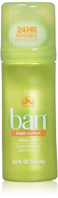 Ban Roll-On 3.5 oz. Fresh Cotton (Pack of 4)