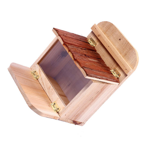 Balacoo Squirrel Feeder Squirrel cob Feeder Chipmunk Feeder House Wood Chipmunk Feeder Squirrel Food Container Squirrel Picnic Bench Squirrel Feeding House Wooden Bird Feeder Box Animal