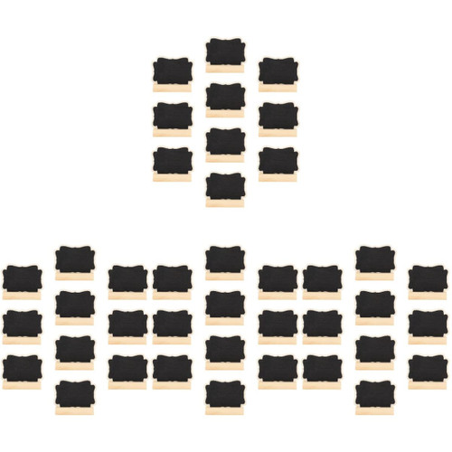 COHEALI 40 Sets Small Blackboard Small Message Chalkboard Wedding Party Blackboard Mini Chalkboard Sign Mini Chalkboard Easel Mini Blackboard Signs Blackboard Bar Sign Stand up Plant