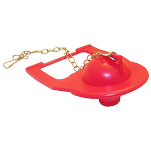 LASCO 04-1535 Kohler Replacement Red Square Back Style with Chain Toilet Flapper