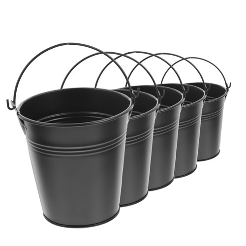 Happyyami 10 Pcs Party Small Metal Bucket French Flower Vase Rustic Flower Vase Miniature Buckets Mini Water Bucket Chic Metal Jug Galvanized Metal Flower Pot Rural Iron Flower Bed