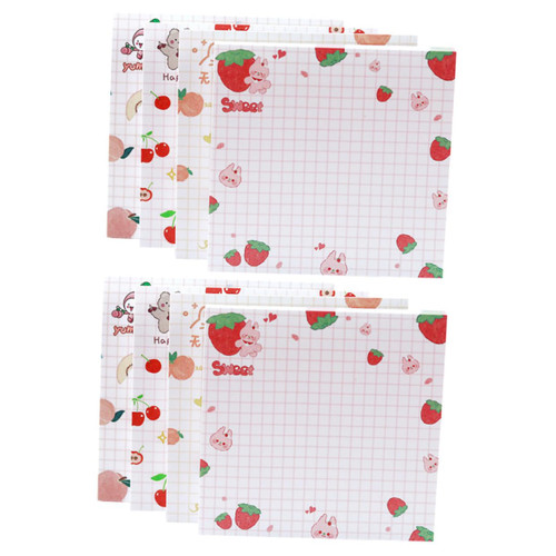Tofficu 3pcs 8 Flower Memo Pad n Message Pads Stick Notes Sticky Tabs Self- Stick Note Pads Sticky Notepads Note Pads for Work Self- Adhesive Note Pads Portable Student Sticker Paper