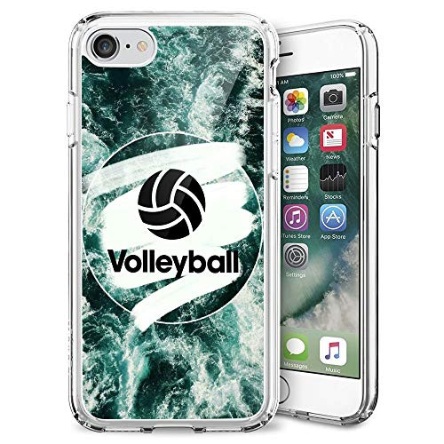 Case for iPhone 7 8 Sea Volleyball?ChyFS Phone Case?TPU Protective Clear Case