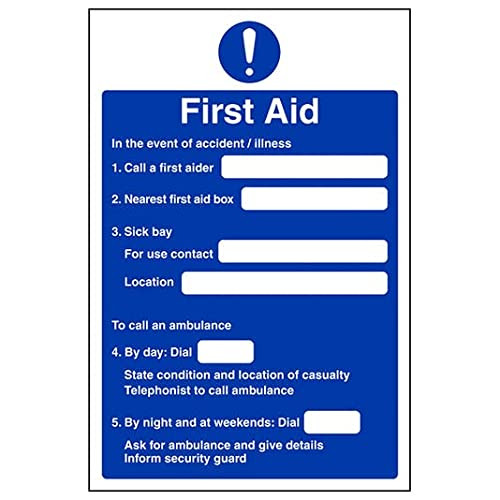 Fire Action - First Aid Action - 200 X 300mm