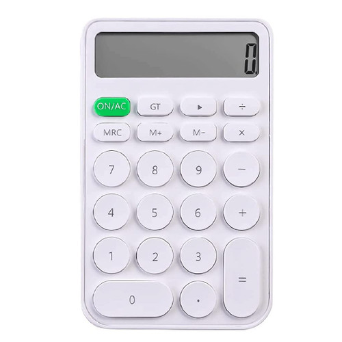 PAASHE Calculator 12 Bit Display Basic Office Calculators Dual Power Scientific Calculator Portable Multifunction Desktop Calculators Student School Fast Accurate