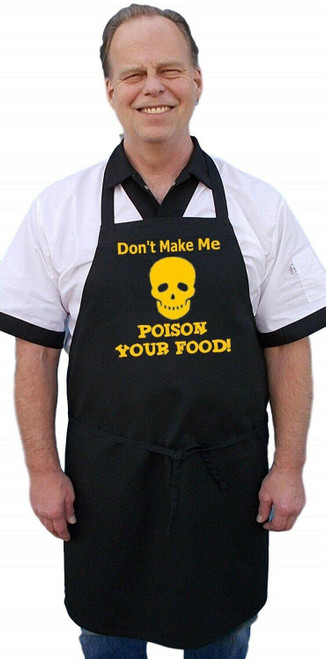 Novelty BBQ Aprons Don't Make Me Poison Your Food! Gift Idea Apron Aprons for women with pockets Aprons Aprons for men apron Kids apron Waitress apron Aprons with pockets Apron women