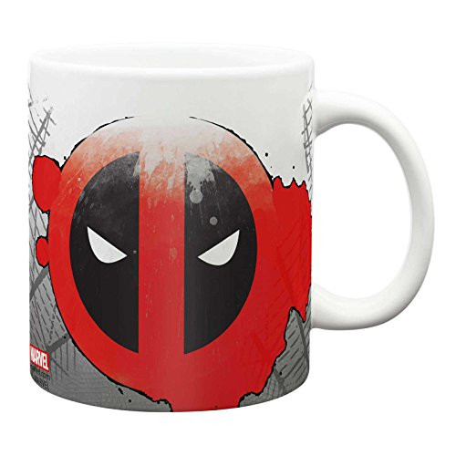 4SGM Zak Designs MUNC-8720 Marvel Universe Dead Pool Ceramic Mug, Multicolor