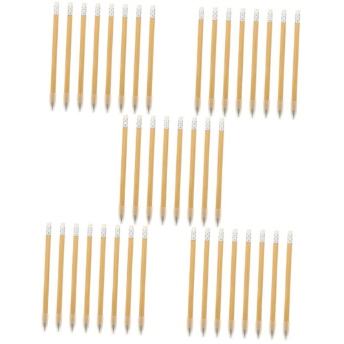 STOBOK 40 Pcs Graphite Eternity Pencil Forever Pencil Inkless Pen Everlasting Pencils Engraved Pencils Eternal Pencil School Supplies Infinite Pencil Drawing Pencil Bamboo Student No Ink