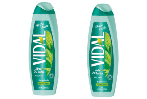 Vidal Moisturizes and Tones Body Wash 600ml 20.29fl.oz, Pack of 2