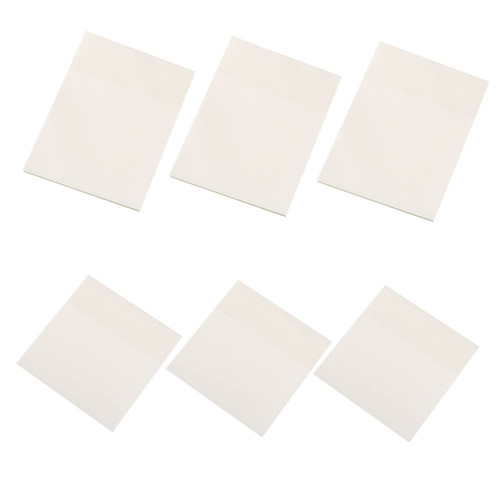KALLORY 24 Pcs Self Adhesive Note Pad Note Pads Post Self Sticky Scratch Pads Self- Stick Note Pad Transparent Memo Pad Post Memos The Pet Notepad Student White It Can Move