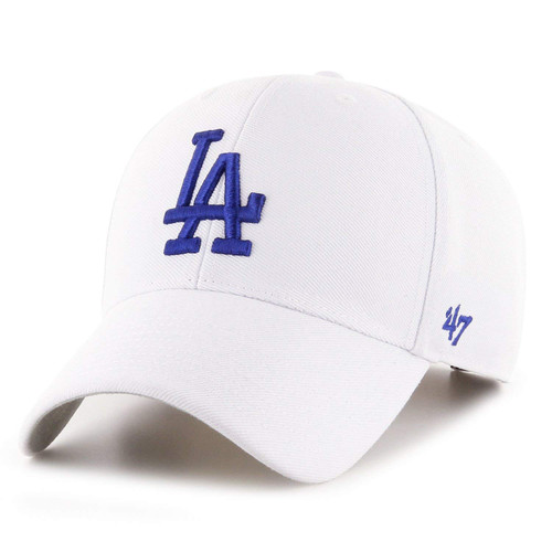 '47 Brand Los Angeles LA Dodgers MVP Hat Cap White/Royal '47 Brand Los Angeles LA Dodgers MVP Hat Cap White/Royal