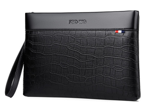 FSD.WG Mens Clutch Bag Man Purse Handbag 12 inches Large Hand Bag Big Clutch Wallet