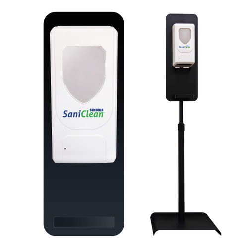 Simoniz Automatic Hand Sanitizer Dispenser/Soap Dispenser- Sanitizing Station - Touchless Auto Sensor, Refillable 1200ml Bottle - Portable