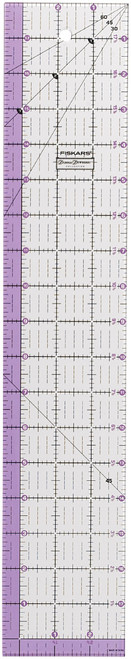 Fiskars 12-39817097J Donna Dewberry Acrylic Ruler, 3.5 by 18.5-Inch