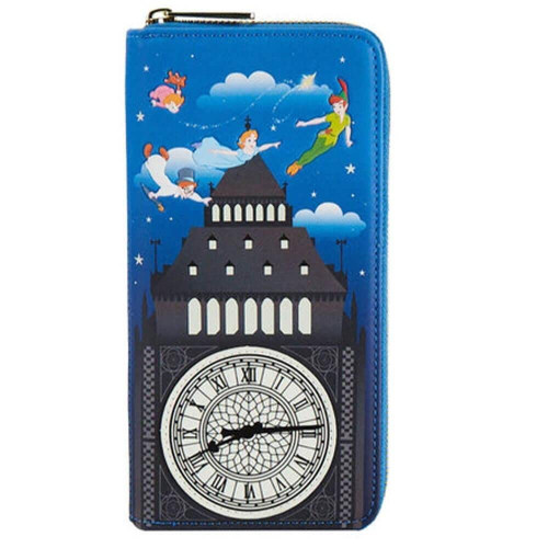 Loungefly Disney Peter Pan Glow Clock Wallet Standard Loungefly Disney Peter Pan Glow Clock Wallet Standard