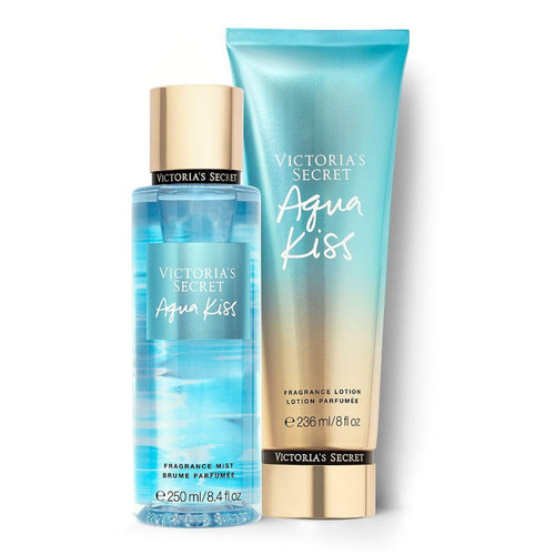 Victoria Secret New 2015 Aqua Kiss Fragrance Mist and Lotion Set Victoria Secret New 2015 Aqua Kiss Fragrance Mist and Lotion Set