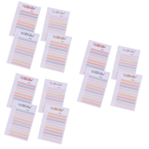 NUOBESTY 3pcs 4 Rainbow Notes Tearable Memo Pad Portable Memo Stickers School Memo Stickers Planning Notes to Do List Notepad Daily Plan Sticky Notes Animal Office Paper Scrapbook