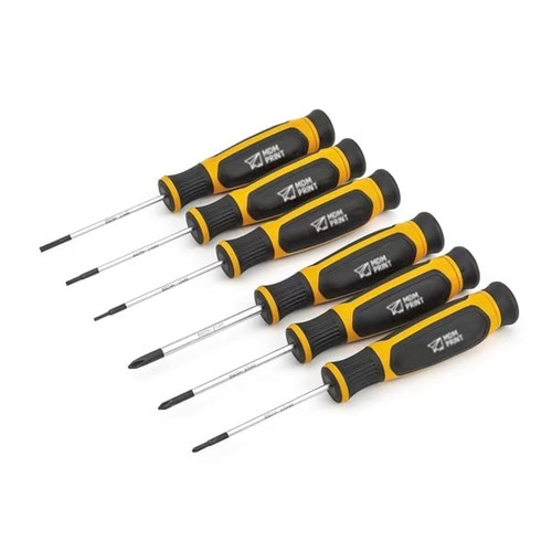 6 Pc. Phillips/Slotted Mini Dual Material Screwdriver Set 6 Pc. Phillips/Slotted Mini Dual Material Screwdriver Set