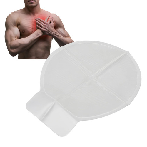 Hydrogel Vent Chest Seal, First Aid Kit Emergency Wound Dressing with Quick Tear Twin Pack, for Opening Chest Wound